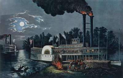 A Mississippi szigetén alkotó: N. and Ives, J.M. Currier